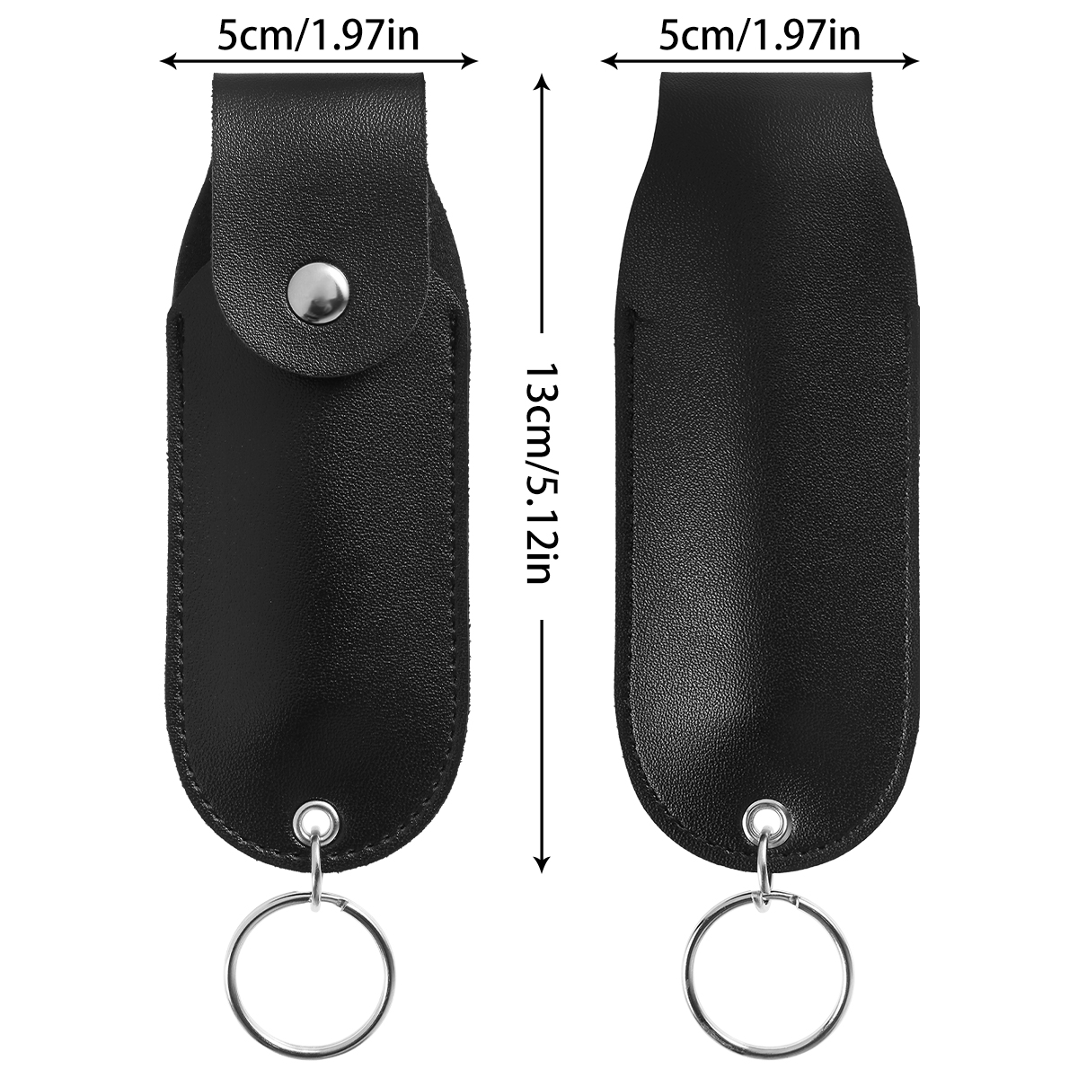 PU 가죽 후추 스프레이 파우치, 미니 휴대용 탑 플랩 - Personal Alarm Keychain 리뷰 및 가격