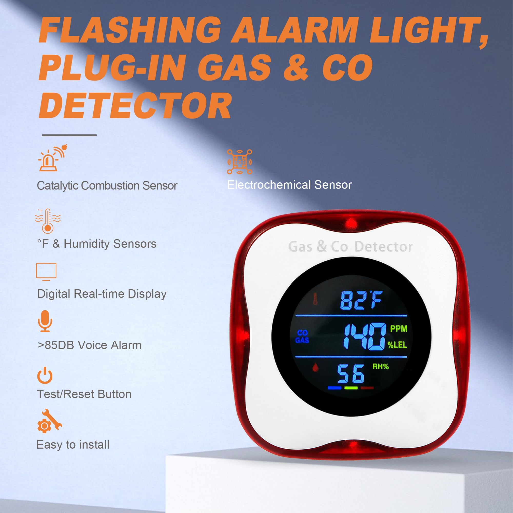 가스 및 일산화탄소 감지기 세트, 플러그형, 천연가스  - Co Detector Plug 리뷰 및 가격